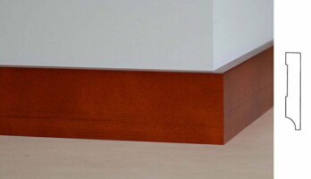 prosta drewniana listwa przypodłogowa 80mm