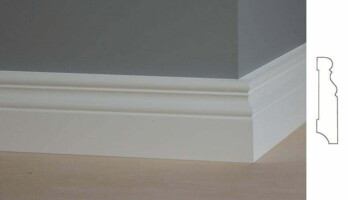 drewniana frezowana listwa przypodłogowa 80mm