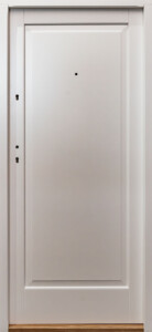 Drzwi drewniane wewnątrzklatkowe z progiem drewnianym